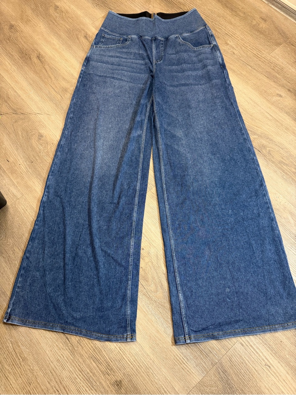Halara Pull On Wide Leg Jeans Women’s M Regular Blue 67